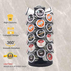 K Cup Holders,K Cup Holder, K Cups Holder,K Cup Carousel, Coffee Pods Holder Storage Organizer Stand,No Assembly Required,Black (Holds 40 Pods/Heavy Duty Base)