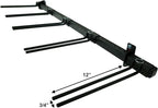 StoreYourBoard Solitude Ski Storage Rack, Wall Mount Organizer with Shelf option, Holds 10 Pairs of Skis, Heavy Duty Supports 300 lbs