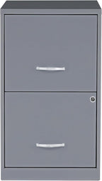 2 Drawer Locking Filing Cabinet | Pre-Assembled Steel Construction | Space-Saving Design is Perfect for Home and Small Office | Letter-Size | Assembled in North America