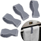 Towel Clips for Kitchen (4 Pack) - Keeps Towel from Falling - Suitable for Kitchen，Oven Handle, Bathroom Towel Rack, Dishwasher，Stove - No More Towels on The Floor