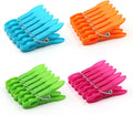 Colorful Plastic Clothespins, Heavy Duty Laundry Clothes Pins Clips with Springs, Air-Drying Clothing Pin Set(24 Pack)