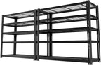Storage Shelves Heavy Duty, 3 PCS 36"L x 16"W x 72"H Garage Wire Shelving Unit Loads 2400LBS, 5-tier Adjustable Metal Industrial Utility Shelf Rack for Kitchen, Laundry, Pantry, Warehouse, Basement