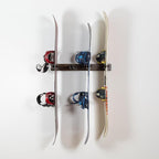 StoreYourBoard Tuscarora Ski and Snowboard Wood Rack | Holds 4 Pairs