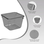 Kitchen Desk Drawer Organizers Storage for Office, Small Acrylic Vanity Trays Makeup Organizer for Drawer Bathroom Plastic Make up Organizers 25 Pcs Clear Black