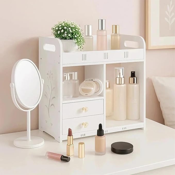ShellKingdom Over The Toilet Storage Cabinet, Wall Mount Bathroom Cabinet, Narrow Bathroom Wall Cabinet with Doors and Shelf for Towel, Toilet Paper Storage, 16.9 x 14.96 x 7.08 inch