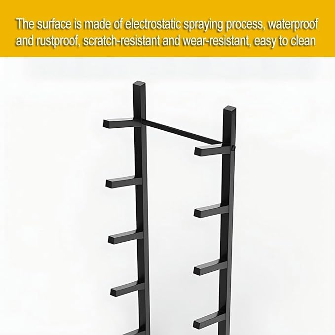 Heavy-Duty Metal Snowboard & Ski Storage Rack | Freestanding Display for Skateboards & Scooters | Durable Organizer for Home, Garage, and Outdoor Gear