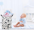Cow print Laundry Basket Baby Laundry Basket Nursery Hamper Kids Baby Laundry hamper for Boys and Girls Cute Toy Storage Bin Cow Room Decor(Cow)
