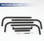 BWE Towel Racks for Bathroom Wall Mounted, Bathroom Towel Storage for Rolled Towels, Stainless Steel Vertical Towel Holder, Bathroom Organizer Black