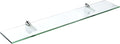 Spancraft Glass F-10x18-Chrome Falcon Glass Shelf, Chrome, 10" x 18"