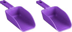 Vikan Remco 63008 Color-Coded Plastic Hand Scoop - BPA-Free Food-Safe Kitchen Utensils, Restaurant and Food Service Supplies, 16 oz, Purple (Pack of 2)