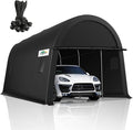 COBIZI Carports 10x20 Heavy Duty Car Canopy Garage with Removable Doors & Vents, Galvanized Frame Portable Carport Canopy Outdoor Storage Shelter with All-Season Tarp for Car Boat Truck