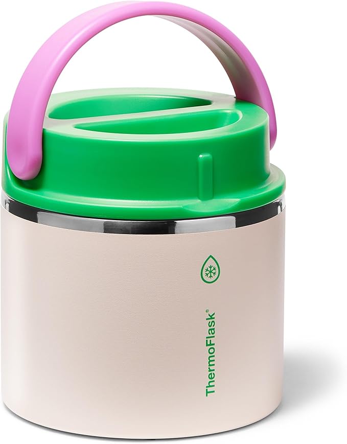 ThermoFlask 20 oz Double Wall Insulated Food Jar, Desert Bloom