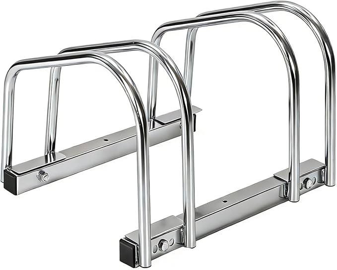 Bike Floor Stand, Freestanding Bike Parking Rack for Garage, Heavy Duty Bicycle Storage Organizer Fit 22-28" Wheels & 2.2" Tire Width,Indoor Outdoor Bike Storage Stand for Home, Apartment, Bike Shop