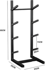 Heavy-Duty Metal Snowboard & Ski Storage Rack | Freestanding Display for Skateboards & Scooters | Durable Organizer for Home, Garage, and Outdoor Gear