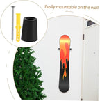BESPORTBLE 1set Vertical Ski Wall Rack Storage for Skis Snowboards Space-Saving Design Sturdy Wall Mount Bracket Includes Screws for Easy Installation