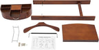 Valet Stand for Man and Women, Wood Suit Rack Suit Valet Stand with Top Tray, Valet Suit with Drawer Valet Stands Men Valet Brown Suit Valet Clothes Rack for Entryway Office Living Room