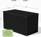 Veradek Everything Deck Box 120 Gallon | Lockable Storage Box and Organization for Patio Furniture, Outdoor Cushions, Throw Pillows, and Garden Tools