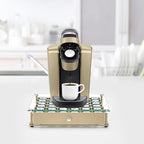 Coffee Pod Holder With Tempered Glass Top Drawer - Compatible With K Cup Pods, Holds 36 - Storage Organizer for Shop, Office, Kitchen Counter 14 13 3 in