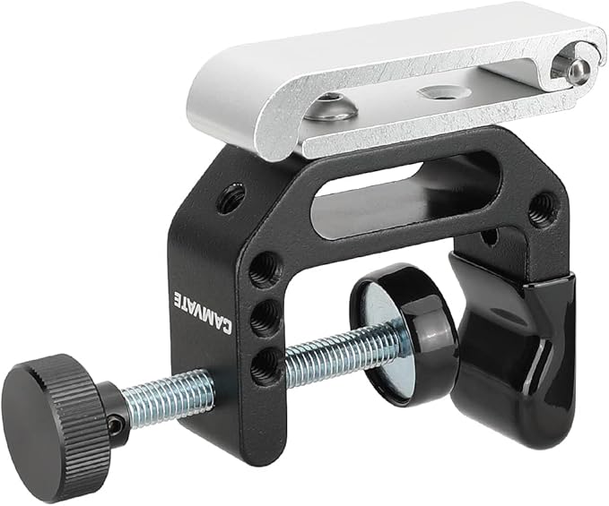CAMVATE Foldable Wall Hanging Hook for Tool Storage + C Clamp with 1/4" & 3/8" Mounting Points - 3089