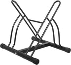 F2C 2-Bike Rack Bicycle Floor Stand Two Bike Parking Garage Storage Rack for Indoor and Outdoor
