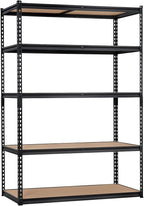 2500 LBS Heavy Duty Garage Storage Shelves, 5-Tier Adjustable Metal Shelving Unit, Storage Rack for Kitchen, Pantry, Basement, Bathroom & Laundry, 48" L x 24" W x 72" H