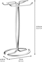 iDesign T-Shape Countertop Hand Towel Holder - Set of 2 - Chrome