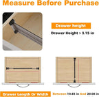 12 Pack Drawer Dividers 3.15" High 10.83-20.08'' Adjustable Dresser Dividers Organizers,Plastic Expandable Drawer Separators For Clothes, Underwear Cosmetic