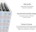 Craft Organizers and Storage, Pencil, Crayon, Marker, Pen Organizer, Pen Holder, Pen Tray Storage with Gel Pens, Fountain Pens, Chalk for Office, Art & Craft Room - 6Pack