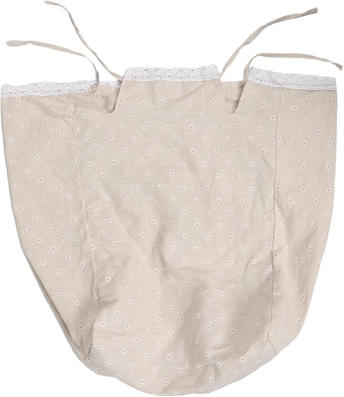 Rattan Basket Liner Replacement - Daisy Pattern Utility Washable Laundry Hampers Cloth Insert - Woven Wicker Picnic Baskets Fabric Liner for Daily Sorting 23.6 X 16.5 x 19 Inch