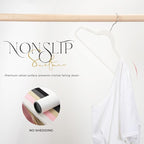 HOUSE DAY Premium Velvet Hangers 50 Pack Ivory, Non-Slip Flocked Felt Hangers, Sturdy Clothes Hanger with 360° Rotatable Hook, Heavy Duty Durable Slim Coat Hanger for Closet Space Saving