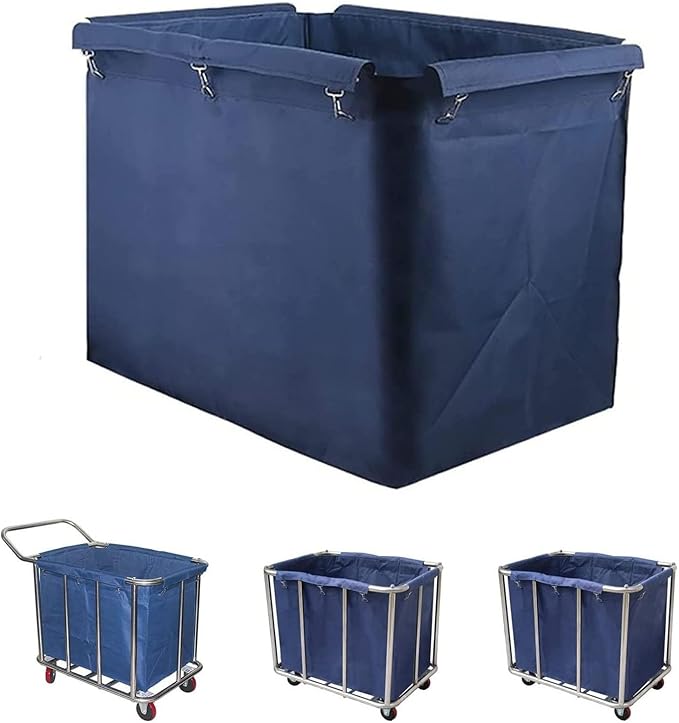 Laundry basket liner, Laundry cart liner bag,400L Rectangle Removable Liner Bag For Rolling Basket,Detachable Storage Bags For Trolley, For, Hotel, Cleaning Car(A)
