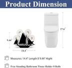 Sailboat Toilet Tissue Holder,Animal Paper Holders,Decorative Metal Papers Holder,Funny Toilet Animal Storage for Bathrooms,Bathroom Paper Organizer for Extra 8 Rolls Free Standing Art Decor