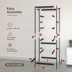 27 Gallon Tote Storage Rack, Heavy-Duty Storage Bin Rack Organizer, 5-Tier Standing Storage Bin Shelves, 250 lb Capacity, Maximize Space for Garage, Warehouse, Utility, 1-Pack (Totes Not Included)