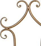 Touch of Class Regalla Petite Plate Rack - Vertical Plate Display - Hanging Plate Rack - For 6-8" dia. Plates - Satin Gold Finish - Two-plate is 22 inches - Hardware Included