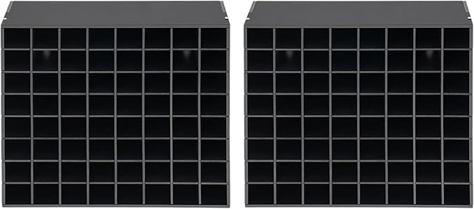 2-Pack Paint Organizer Storage Rack, 64-Slot Wall Mounted Spray Paint Can Holder, Painting Bottle Organizer Rack Stand, for Art Studio, Garage, Workshop, Artists, Crafters