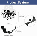 Octopus Toilet Tissue Holder,Animal Paper Holders,Decorative Metal Papers Holder,Funny Toilet Animal Storage for Bathrooms,Bathroom Paper Organizer for Extra 8 Rolls Wall Mounted Art Decor