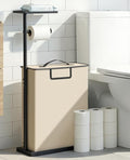 Freestanding Toilet Paper Holder Stand with Shelf for Up to 12 Rolls,Rustproof Metal Bathroom Toilet Paper Storage with Lid, All-in-One Toilet Tissue Roll Dispenser and Organizer,Beige