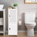 ShellKingdom Toilet Paper Holder Stand, Small and Slim Bathroom Storage Cabinet for Bathroom Small Spaces, 29.7 x 9.5 x 8.7 inch