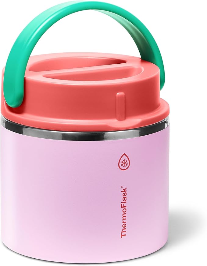 ThermoFlask 20 oz Double Wall Insulated Food Jar, Spring Blossom