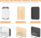 Cutting Board Holder Stand, Chopping Board Storage Rack, Cutting Board Organizer, 304 Stainless Steel Chopping Board Holder, Cookie Sheets Organizer 1.0+1.2 Inch Width Slots (2 PCS)