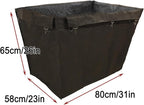 Commercial Rolling Laundry Basket Replacement Bag, Waterproof Oxford Cloth Cleaning Cart Liner for Utility Cart & Cleaning Cart(Brown)