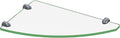 DreamLine 12 in. x 8 in. Corner Glass Shelf in Chrome