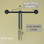 Magnetic Towel Bar for Refrigerator, Magnetic Towel Holder Towel Hook Hanger for Fridge, Kitchen Stove, Oven, Dishwasher, Sink Laundry Washing Machine Black 1 Pack