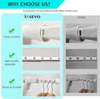 Travel Drying Rack for Clothes - Portable Hanging Rack Over The Door with Retractable Rod - Mini Size for Cruise, RV, Dorm, Apartment, Hotel Laundry