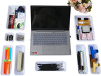 15 PCS Interlocking Desk Drawer Organizer Separator for Office,Bathroom,Kitchen,Makeup（White）