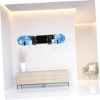 1 Set Sleek Ski Wall Rack and Coat Hooks Wall Mounted Skateboard Hook Space Saving Design for Easy Installation Any Surface for Organizing Snowboards and Skate Decks