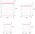 Upgraded Coarse Mesh Laundry Bag - Wash Delicate Lingerie, Garment & Shoe Storage, Travel Essentials - Durable & Breathable，4Pcs, MIAETFH