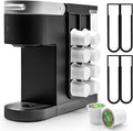 2Pcs Coffee Pod Holder for Keurig K-Cup, Side Mount Storage Organizer, Wall Mount Design, Space Saving K cup holder, Perfect for Counters Small Space(2 Packs/for 16 K Cups)