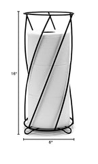 BROOKSTONE, Stylish Toilet Paper Holder, Freestanding Bathroom Tissue Organizer, Minimalistic Storage Solution, Modern Trending Design [Holds MEGA Rolls]
