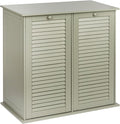Household Essentials Tilt-out Cabinet Laundry Sorter with Shutter Front, Grey